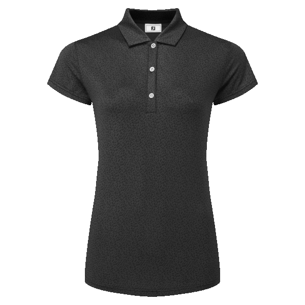 Footjoy Animal Print Cap Sleeve Shirt Damen