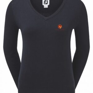 Footjoy Wool blend V-Neck Pullover Damen mit Golf Valley-Logo