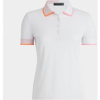 G/Fore CONTRAST RIB COLLAR TECH PIQUÉ Halbarm Polo weiß