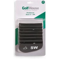 Golf House Headcover Set Eisen 3-SW schwarz