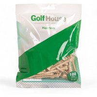 Golf House Holztees 2.1/8" 100er natur