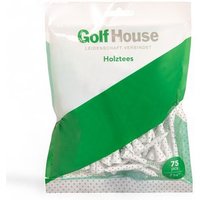Golf House Holztees 2.3/4" 75er weiß