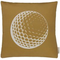 Golf House Kissen Golfball gelb