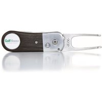Golf House Pitchgabel Holz incl.GH-Ballmarker braun