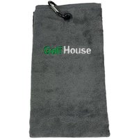 Golf House TriFold Handtuch grau