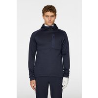 J.Lindeberg Adam Quarter Zip Hood Thermo Midlayer navy