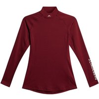 J.Lindeberg Asa Soft Compression Top Stretch Unterzieher bordeaux