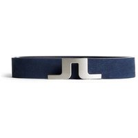 J.Lindeberg Bridger Nubuck Leather Belt Gürtel navy