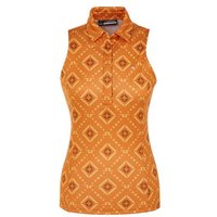 J.Lindeberg Dena Print Sleeveless Top ohne Arm Polo orange