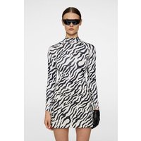 J.Lindeberg Ella Print Compression Top Mock Unterzieher schwarz