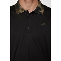 J.Lindeberg Glen Halbarm Polo schwarz