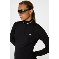J.Lindeberg Hertta Langarm Polo schwarz