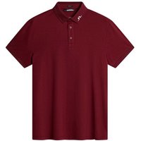 J.Lindeberg KV Regular Fit Halbarm Polo bordeaux