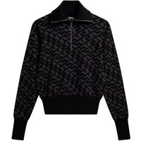 J.Lindeberg Kerla Knitted Zip Sweater Troyer Strick schwarz