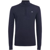 J.Lindeberg Kian Zipped Golf Sweater Troyer Strick navy