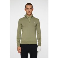 J.Lindeberg Kian Zipped Sweater Troyer Strick oliv