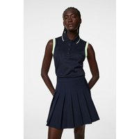 J.Lindeberg Lila Sleeveless Top ohne Arm Polo navy