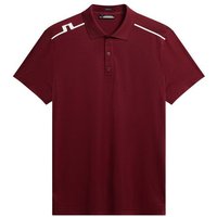 J.Lindeberg Lionel Regular Fit Halbarm Polo bordeaux