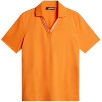 J.Lindeberg Lorde Halbarm Polo orange