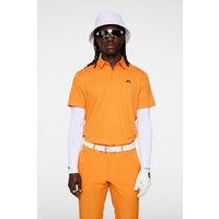 J.Lindeberg Peat Regular Fit Halbarm Polo orange