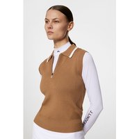 J.Lindeberg Ramona Knitted ohne Arm Polo camel