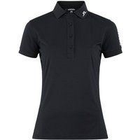 J.Lindeberg Tour Tech Golf Halbarm Polo schwarz