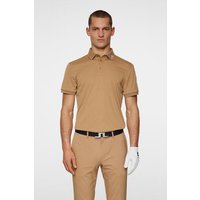 J.Lindeberg Tour Tech Halbarm Polo braun