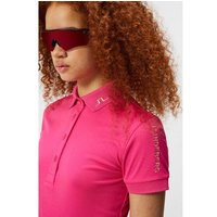 J.Lindeberg Tour Tech Halbarm Polo pink