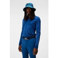 J.Lindeberg Tour Tech Langarm Polo blau