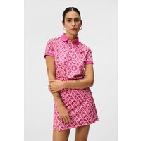 J.Lindeberg Tour Tech Print Halbarm Polo pink