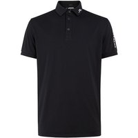 J.Lindeberg Tour Tech Reg Fit Golf Halbarm Polo schwarz