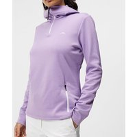 J.Lindeberg W Aerial Quarter Hood Hoodie Sweatshirt lila