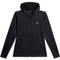 J.Lindeberg W Aerial Zip Hood Stretch Jacke schwarz