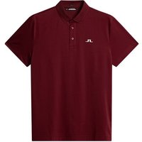 J.Lindeberg Wince Reg Fit Halbarm Polo bordeaux