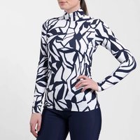 Kjus Motion Print Half-Zip Stretch Unterzieher navy