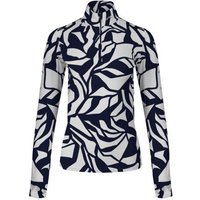 Kjus Motion Print Half-Zip Stretch Unterzieher navy