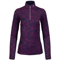 Kjus Sunshine Printed HZ Stretch Unterzieher bordeaux