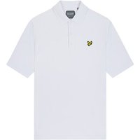 Lyle & Scott Golf Tech Halbarm Polo weiß