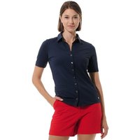 MDC Button Down Halbarm Polo navy