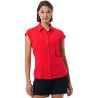 MDC Cap Sleeve Button Down Halbarm Polo rot