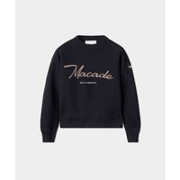 Macade Golf Signature Knit Sweater Pullover Strick anthrazit