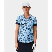 Macade Golf Taylor Floral Signature Shirt Halbarm Polo hellblau