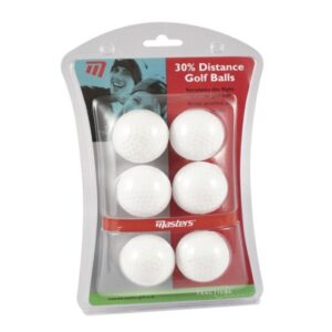 Masters 30% Distance Golf Balls pack of 6
