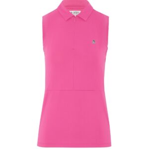 Orginal Penguin Golf SL ZIP POLO WITH MES SHIRT - Damen L pink