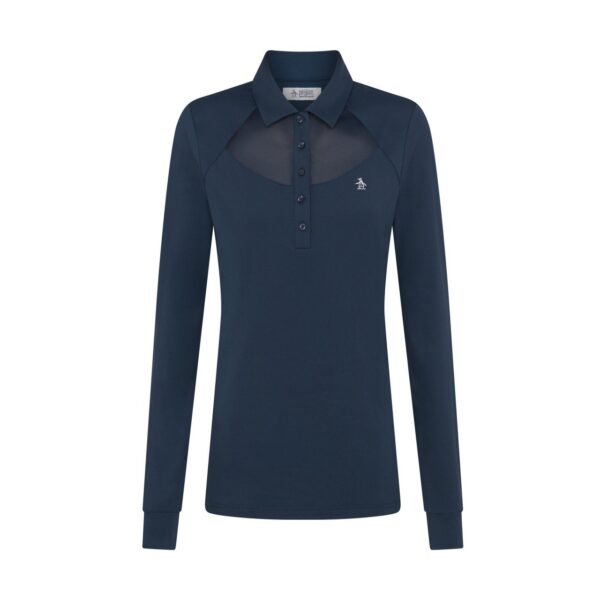 Original Penguin Golf Long Sleeve Polo Powermesh Damen L navy