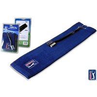 PGA Tour Towel und Brush Set blau