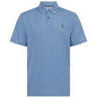 Penguin All-Over Lifesaver Halbarm Polo blau