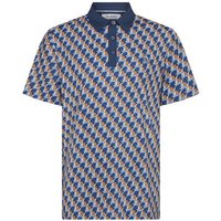 Penguin All Over Petes Outline Print Halbarm Polo navy