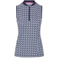 Penguin Geo Printed ohne Arm Polo navy