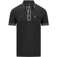 Penguin Golf Earl Halbarm Polo schwarz